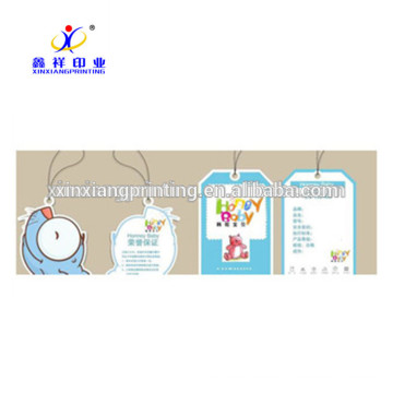 Customize available!Wholesale Cardboard Labels Clothing Hang Tag Paper Hang Tags